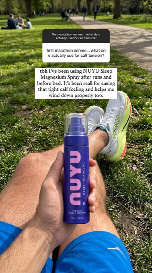 Marathon recovery ad