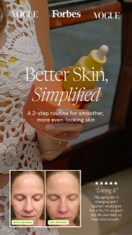 Barefaced ad, running 83 days