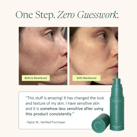 Barefaced ad, running 75 days