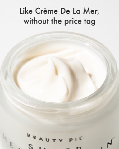 Beauty Pie ad, running 75 days