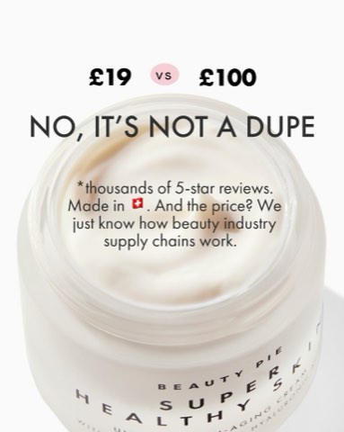 Beauty Pie ad, running 75 days
