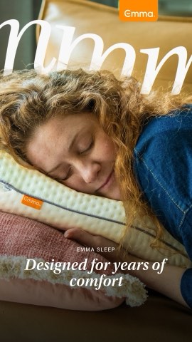 Emma Sleep UK ad, running 84 days
