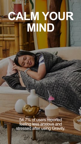 Gravity Blanket ad, running 104 days