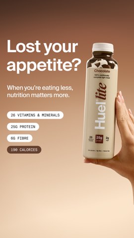 Huel ad, running 203 days
