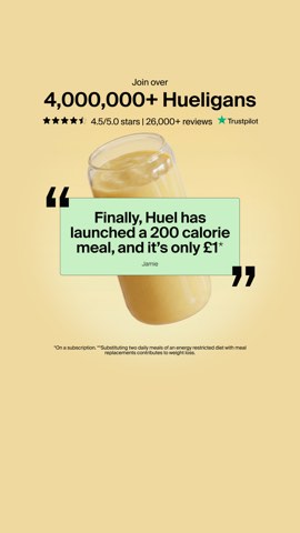 Huel ad, running 207 days