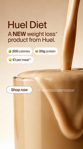 Huel ad, running 207 days