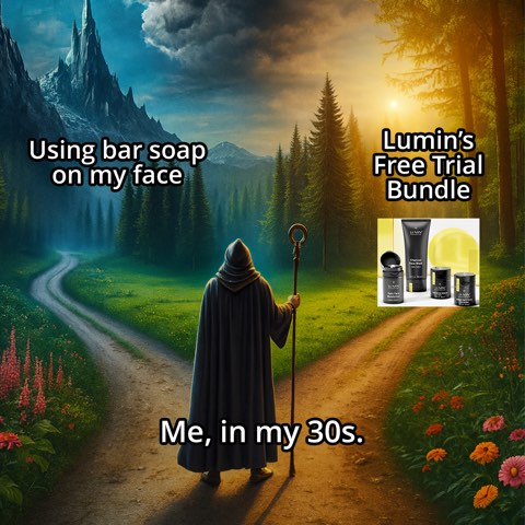 Lumin ad, running 64 days