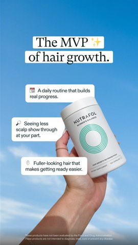Nutrafol ad, running 98 days