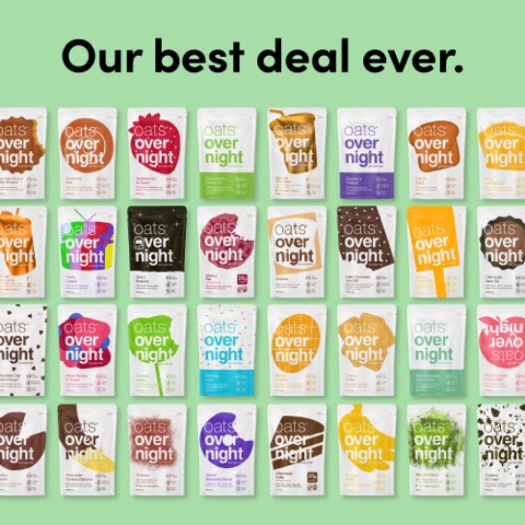 Oats Overnight ad, running 65 days
