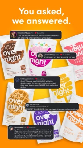 Oats Overnight ad, running 65 days