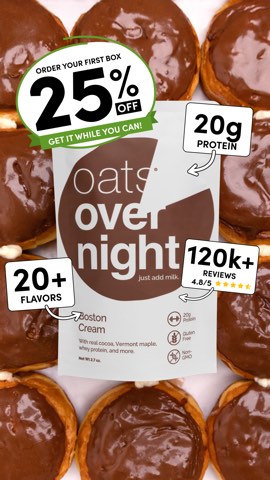 Oats Overnight ad, running 65 days