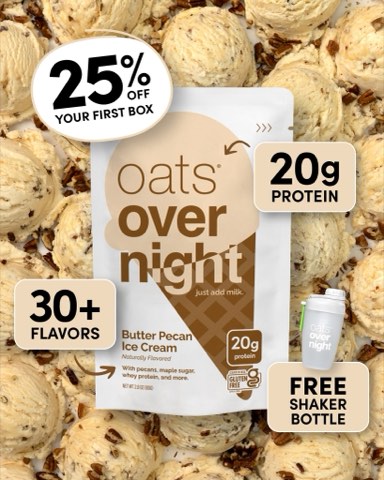 Oats Overnight ad, running 65 days