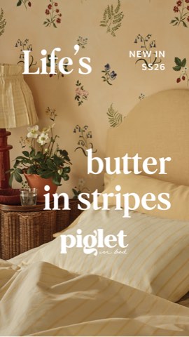Piglet in Bed ad, running 62 days