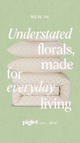 Piglet in Bed ad, running 57 days