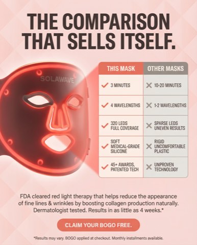 Solawave ad, running 120 days