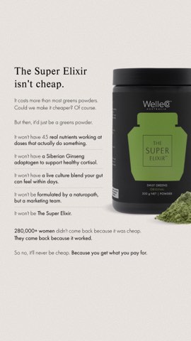 WelleCo ad, running 47 days